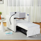 Convertible 3 in 1 Multi-Functional Chair Bed with Hidden Table