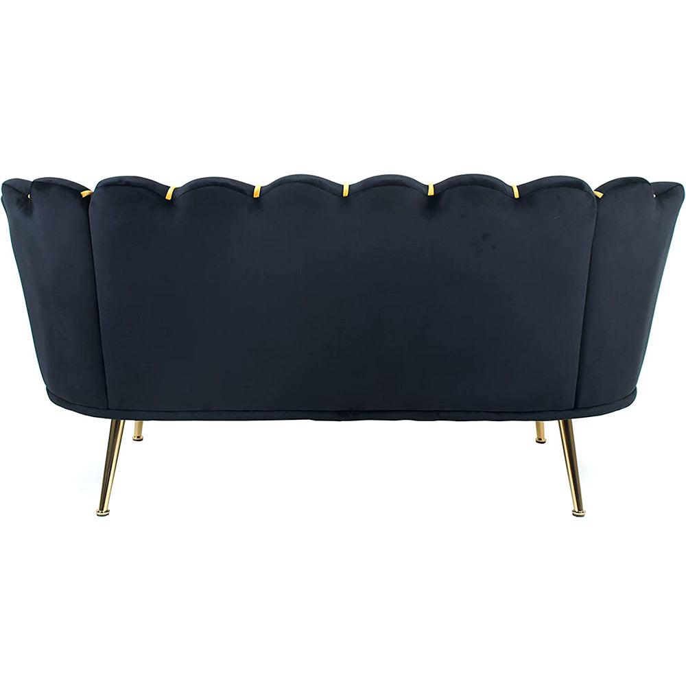 Loveseat Sofa, Modern Velvet Couch Accent Upholstered Settee-NOSGA