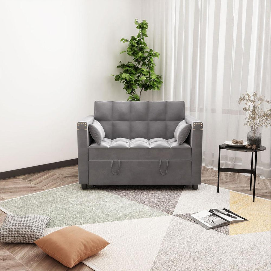 Convertible 3in1 MultiFunctional Sofa Bed with Hidden Side Table