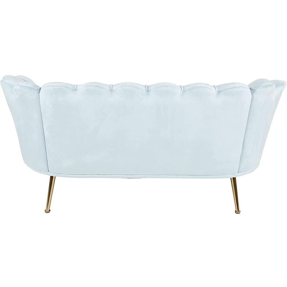 Loveseat Sofa, Modern Velvet Couch Accent Upholstered Settee-NOSGA